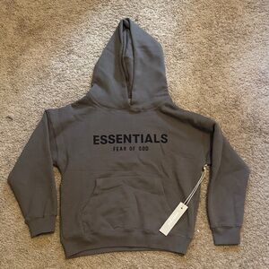 Fear of God Essentials Hoodie in Dark Gray